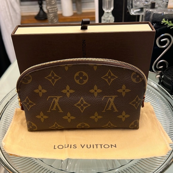 Authentic LOUIS VUITTON Monogram Pochette Cosmetic PM M47515 pouch  #260… - Picture 6 of 13